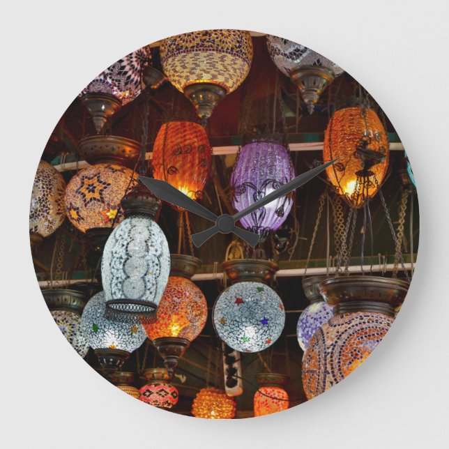 Grand Bazar In Istanbul, Turkey Large Clock (Front)