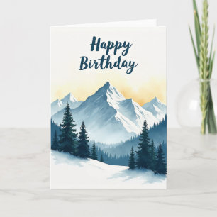 Grand Birthday Mountain Vista Card