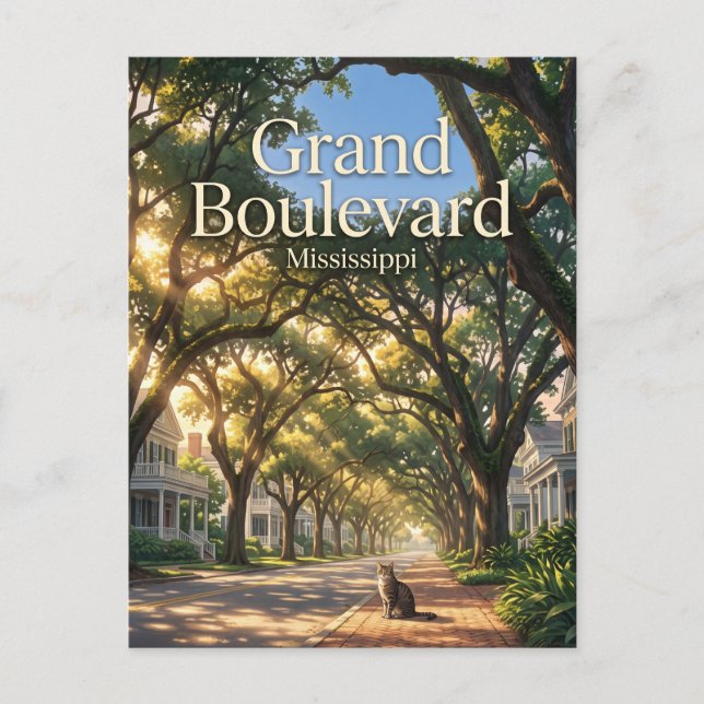 Grand Boulevard USA Postcard (Front)