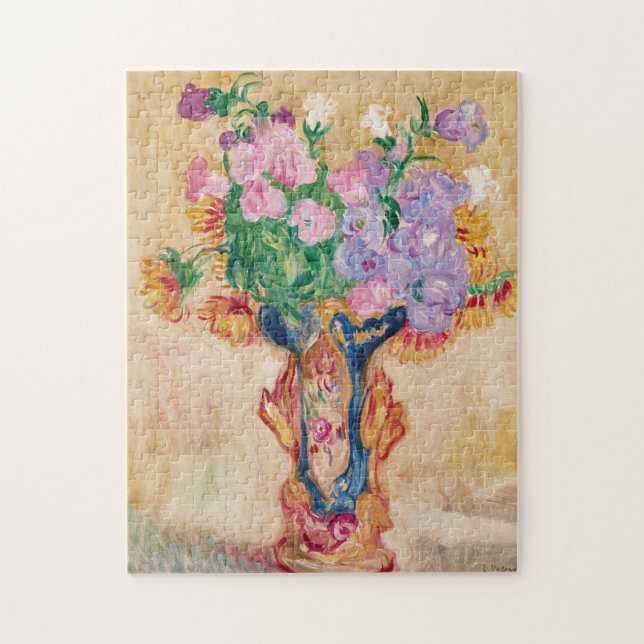 Grand Bouquet au Vase en Porcelaine | Louis Valtat Jigsaw Puzzle (Vertical)