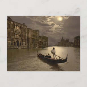 Grand Canal by Moonlight II, Venice, Italy Postcard