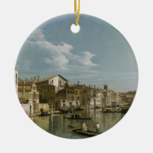 Grand Canal from Palazzo Flangini to Palazzo Bembo Ceramic Tree Decoration