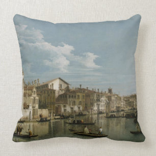 Grand Canal from Palazzo Flangini to Palazzo Bembo Cushion