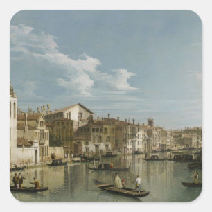 Grand Canal from Palazzo Flangini to Palazzo Bembo Square Sticker