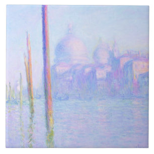 Grand Canal in Venice (by Claude Monet) Ceramic Tile