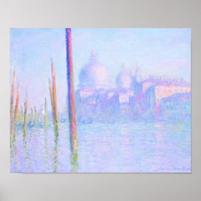 Grand Canal in Venice (by Claude Monet) Poster (Front)