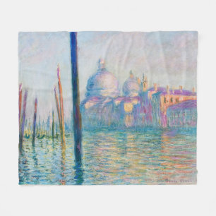 Grand Canal Monet Venice Italy Classic Painting Fleece Blanket