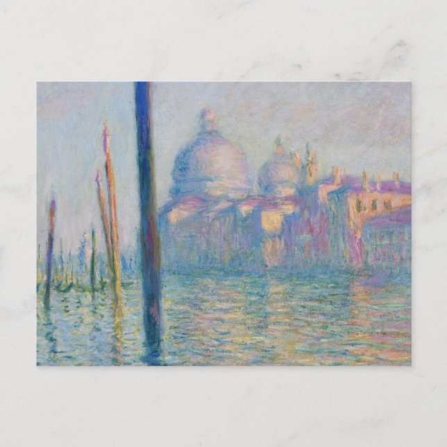 Grand Canal Monet Venice Italy Classic Painting Postcard (Front)