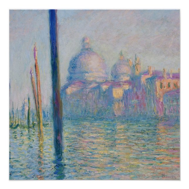Grand Canal Monet Venice Italy Classic Painting Poster (Front)