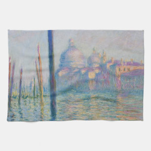Grand Canal Monet Venice Italy Classic Painting Tea Towel