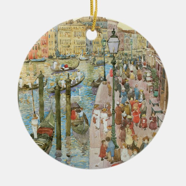 Grand Canal, Venice by Maurice Prendergast Ceramic Ornament (Front)