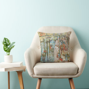 Grand Canal, Venice by Maurice Prendergast Cushion