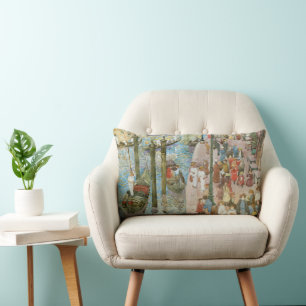 Grand Canal, Venice by Maurice Prendergast Lumbar Cushion