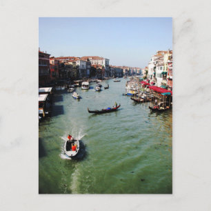 Grand Canal, Venice from Rialto Bridge Postcard