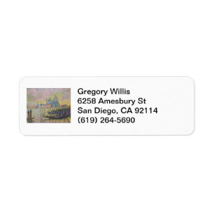 Grand Canal Venice - Paul Signac Return Address Label