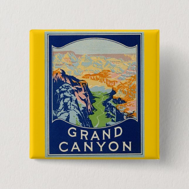 Grand Canyon 15 Cm Square Badge (Front)