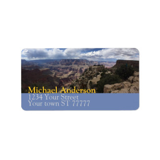 Grand Canyon Address label
