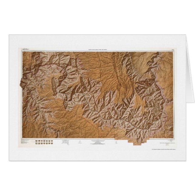 Grand Canyon and Vicinity Map 1962 (Front Horizontal)