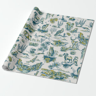 Grand Canyon Animals Wrapping Paper Birthday Gift