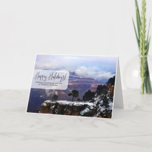 Grand Canyon Arizona Christmas Happy Holidays Card