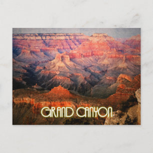 Grand Canyon, Arizona sunset stylised Postcard