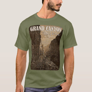 Grand Canyon Arizona Vacation Railroad Tracks T-Shirt