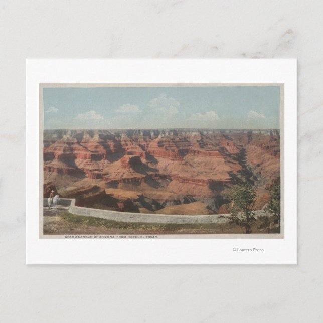 Grand Canyon, Arizona - View of Canyon from Hote Postcard (Front)