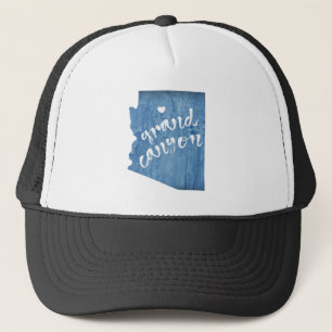 Grand Canyon Arizona Wood Grain Trucker Hat