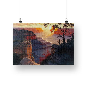 Grand Canyon Artwork Difficult Jigsaw Puzzle