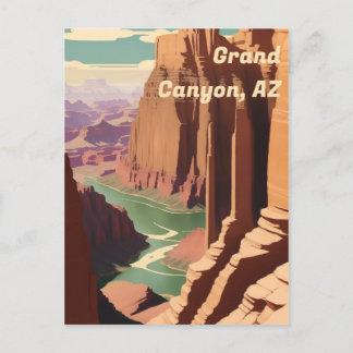 Grand Canyon, AZ Art Deco Vintage Postcard
