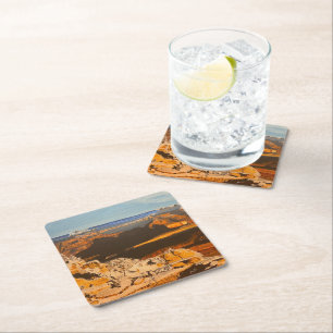 Grand Canyon, by Gary Poling Square Paper Coaster
