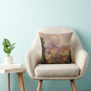 Grand Canyon by Thomas Moran, Vintage Landscape Cushion