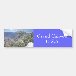 Grand Canyon cloudy blue bumper sticker