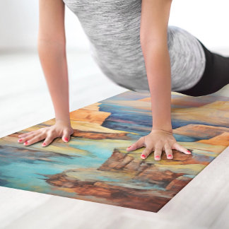 Grand Canyon Fantasy Watercolor Yoga Mat