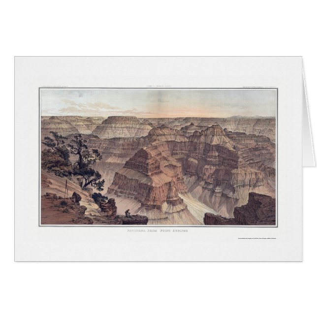 Grand Canyon from Pt. Sublime by Dutton 1882A (Front Horizontal)