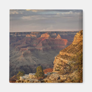 Grand Canyon from the south rim at sunset, 2 Magnet