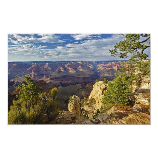 Grand Canyon from the south rim at sunset, 3 Photo Print (Front)
