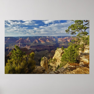 Grand Canyon from the south rim at sunset, 6 Poster
