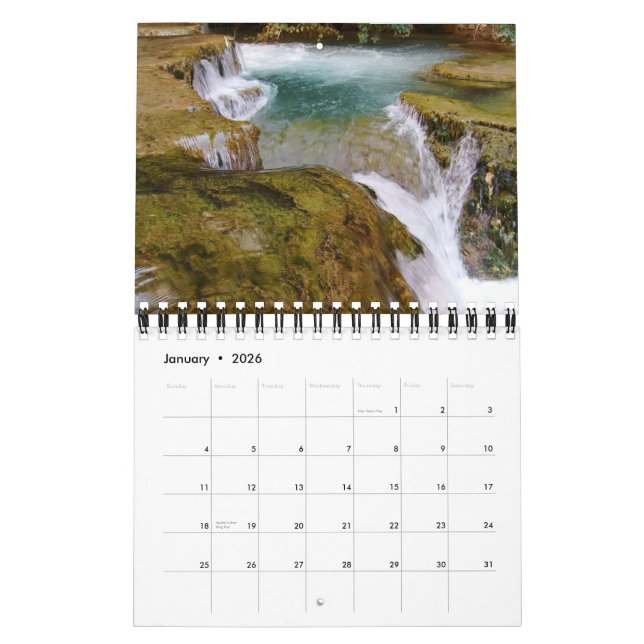 Grand Canyon (Havasu Falls) 2012 Calendar (Jan 2026)