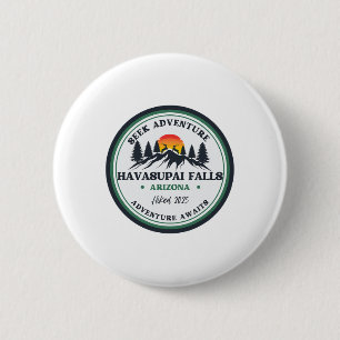 Grand Canyon Havasu Falls Arizona Hiking Camping - 6 Cm Round Badge