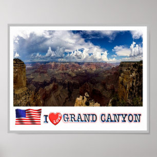 Grand Canyon - I Love - United States - Poster