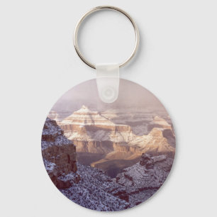 Grand Canyon in Winter Key Ring