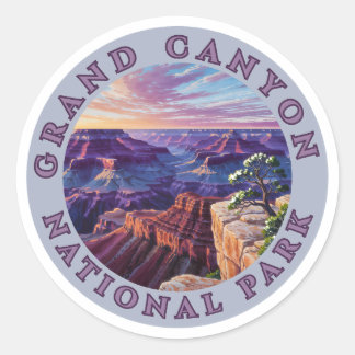 Grand Canyon Lover National Park Love The Outdoors Classic Round Sticker