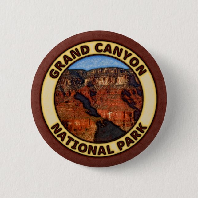Grand Canyon National Park 6 Cm Round Badge (Front)
