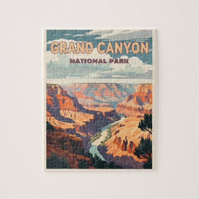 Grand Canyon National Park - A Natural Wonder Jigsaw Puzzle (Vertical)