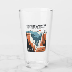 Grand Canyon National Park Abstract Illustration Glass