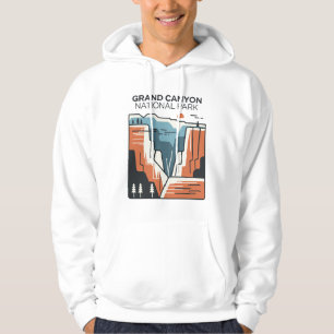 Grand Canyon National Park Abstract Illustration Hoodie