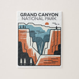 Grand Canyon National Park Abstract Illustration Jigsaw Puzzle