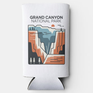Grand Canyon National Park Abstract Illustration Seltzer Can Cooler