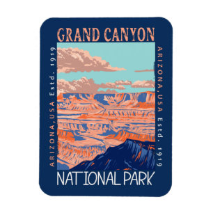 Grand Canyon National Park Arizona Distressed Magnet